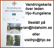 vandringskarta över pilgrimsled hjo-kungslena beställ hos turistbyrån i Hjo eller Tidaholm